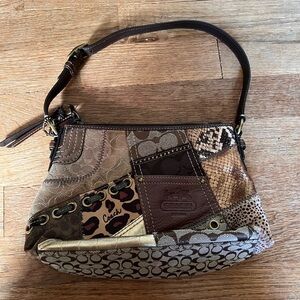 NFS- Coach Multicolor Patchwork Shoulder Bag